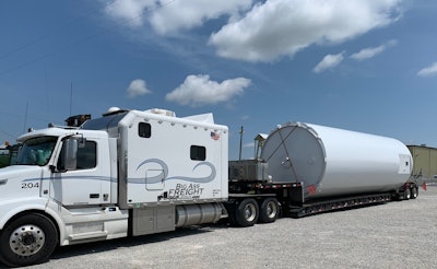 A Big Ass Freight-leased 2012 Volvo VNL, outfitted with a custom ARI big bunk, owned by Alan & Sons LLC and operated by Alan Kopetzky.