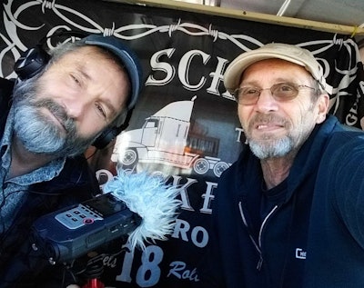 Paul Marhoefer (left) with Ken “Shoestring” Waugh.