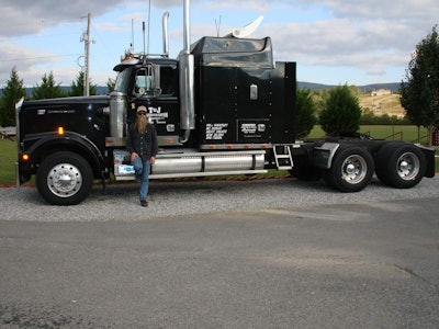 Timothy Barrett owns and operates the one-truck T&J Transportation out of East Tennessee. “You’d never guess,” he said, “my CB handle is ZZ.” He’s pictured here with his 1997 Western Star.