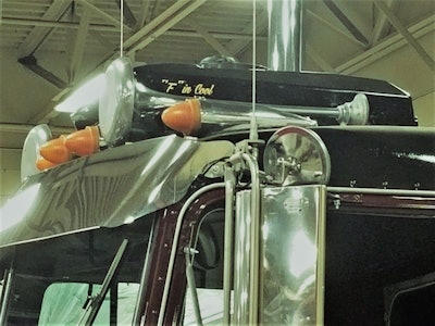 As mentioned in the podcast near the end, a little cheeky modification to the moniker of the rootop air unit by Red Dot. This truck did not come with factory air.