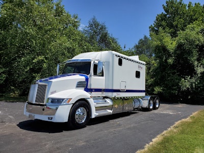 This 2020 Western Star 5700XE, owned by Skip Durbin, is competing in the Working Bobtail, 2014-2021 class.