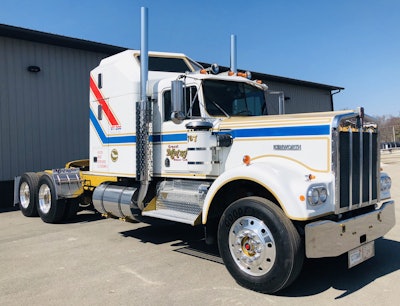 Mike and Cara Metzger entered their 1976 Kenworth W900 in the Antique class.