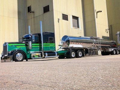 Matt Strottman's 2020 Kenworth W900L with tank trailer
