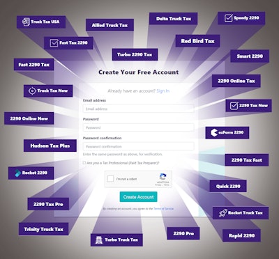 With some minor variations, login at each of the 24 websites appears to flow much like it does in this illustration, which shows the company names and websites at issue.