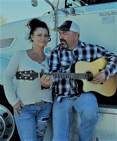 Among entertainers slated to participate in the picnic is 2019 Overdrive-Red Eye Radio Trucker Talent Search champ Taylor Barker, here pictured with his wife, Cherie.