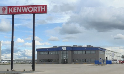 NEW SITE FOR WALLWORK KENWORTH IN WILLISTON | Wallwork Kenworth has moved its Williston, North Dakota, operation to a larger full-service facility to meet demand for sales and service. The new 27,000-square-foot building features a 12,000-square-foot service department with 12 service bays, and a 10,000-square-foot parts department.The new dealership is nearly 40 percent larger than its previous location and offers double the number of service bays. The facility sits on an 8-acre site seven miles west from its previous location, conveniently located just north of U.S. Route 2, and along Highway 85. Hours are 7 a.m.-7 p.m. Monday through Friday and 8 a.m.-5 p.m. Saturday and Sunday. The address is 14058 James Drive in Williston. Wallwork operates five Kenworth dealerships in North Dakota including Fargo, Bismarck, Dickinson, Minot, and Williston; and one in Fergus Falls, Minnesota.