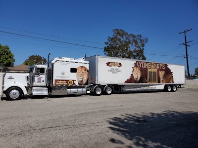 This 2007 Kenworth W900L, owned by Jose Williams, is entered in the Working Combo, 2015 and older class.