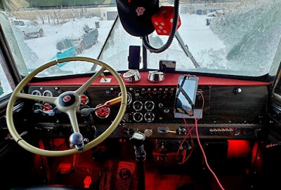 This peak inside shows some of the detail work put into the interior of the half-century-old KW.