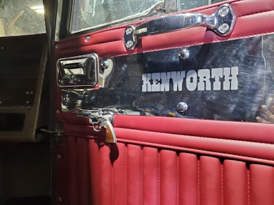 Herman mostly preserved the original door paneling — a portion of the interior that was at least there when he purchased the truck originally (for a grand total of $4K) …