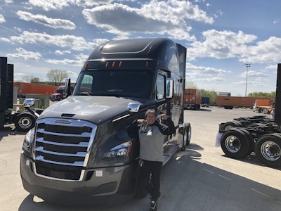 Lambert bought this 2020 Freightliner Cascadia last year.