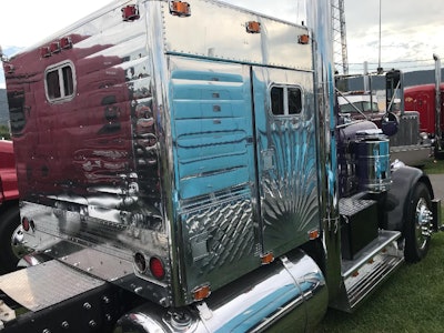 The 1950 KW as viewed from behind the sleeper.