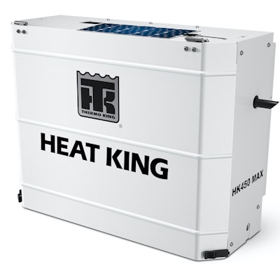NEW SOLAR OPTION FOR TRAILER HEAT UNIT | Thermo King has begun to offer solar panels on heating units in the interest of increasing battery life, maximizing uptime and ultimately delivering savings. The company’s Heat King units come with 50,000 BTUs of freeze protection — with a 40-watt ThermoLite solar panel, the heater batteries will stay charged year-round and negate failure from extended periods of low charge levels and proliferation of sulfation. Reduction in the load on the engine as the alternator works less also saves fuel and extends starter and other components’ life.