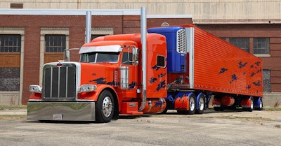 Brian Dreher’s 2016 Peterbilt 389 won Best of Show in the 2020 Shell Rotella SuperRigs virtual truck show.