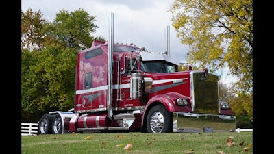 This 2005 Kenworth W900L, owned by David Foster, won first place in the Classic category.