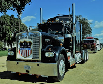 Daniel’s 1982 Kenworth W900A extended hood he calls among the “most sought-after trucks in the world.” He bought it several years ago from the original owner, a fleet owner who’d put scant miles on it over the years as his personal truck. Daniel, head of a one-man, two-truck, five-trailer operation, hauls often enough, but also has brought in good income renting out his trailers for emergency cold storage as well as selling pet food in his local area that he hauls in. He’s based near McKinney, Virginia.