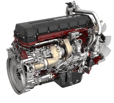 Mack’s updated 13-liter MP8HE adds increased fuel efficiency by up to 3%.