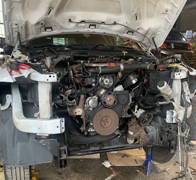 Tabor’s 2017 Ram 3500 has been in the shop of late for a fairly extensive engine repair — adding to the trials the 37-year-old owner-operator has had to weather in a year full of fits and starts.