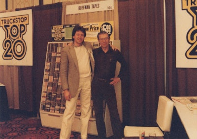 Hoffman (left) and his top salesman at a National Association of Truck Stop Operators convention
