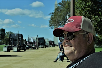 Artie Daniel, who was honored for his many decades trucking as an owner-operator after last year’s event on the Mall.
