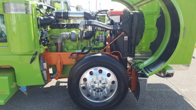 Justin Durand's heavily customized 2018 Peterbilt 389 glider