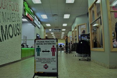 White’s is recognized by drivers for its general cleanliness, I know from prior conversations. Lisa Mullings, president of the truck stop association NATSO, also has first-hand knowledge of the same. “The first time I met Bobby [Berkstresser], he was standing in one of the booths cleaning a lampshade,” she said. That attention to appearance, as well as a food court, gives the main building a feel almost more like a shopping mall than a truck stop. That socially distanced food court, partly visible in this picture, offers fast options for subs, pizza and more.