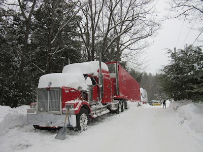 “Don’t waste time waiting for your windshield to defrost,” said Jon Salter, of Pilot Flying J Truck Care. “By adding anti-frost and anti-fog treatments, you can hit the road and be on your way.” (photo by Chris Harkins)