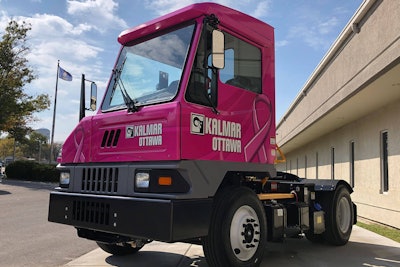 breast cancer awareness-themed Kalmar Ottawa yard spotter