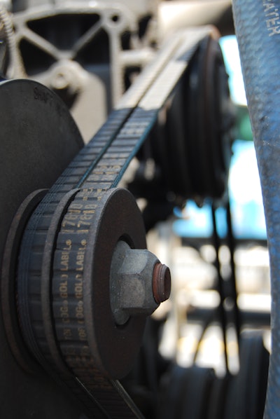 “It is very difficult, if not impossible, to visually detect a bad belt,” said Homer Hogg, director of technical service for TravelCenters of America. (photo by Todd Dills)