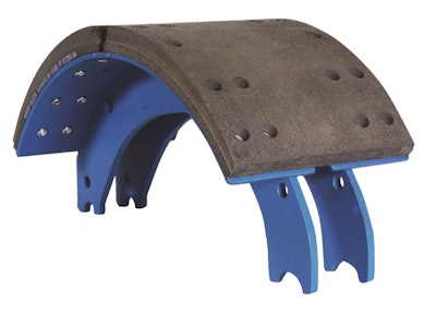 A 9 MILLION REMAN-BRAKE-SHOE MILESTONE | The Bendix company noted that the company hit the threshold of more than 9 million remanufactured brake shoes produced in 2020 since serial production began in the fall of 2012. “The demand has been continuous and growing,” said Mark Holley, director of marketing and customer solutions, Wheel-End. The goal from the outset — to maintain original-equipment-level quality and performance while delivering bottom-line benefits that can come from a remanufactured product. A close focus on returning shoes to their original geometry to perform as designed has made it possible, setting Bendix apart, the company believes, from brake shoe relining processes. “A relined but uncoined reman shoe may not make full drum contact or sit in the S-cam properly, resulting in reduced brake performance and uneven wear,” the company said. Another key The Bendix Remanufactured Shoe Center in Huntington, Indiana, uses a 1,000-ton coining press that applies the tonnage needed to return a shoe to its proper shape and OE specifications. The company says that process, combined with high-quality coatings, restores shoes to the original design. The shoe center opened in 2012 and was significantly expanded in 2014 to more than 74,000 square feet.