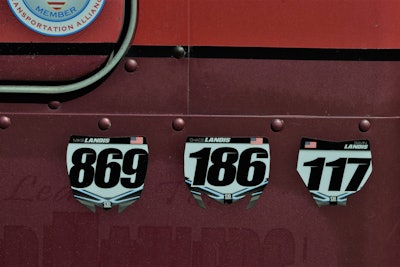 Much about the Peterbilt was left unchanged, including its 762 truck number, which Landis noted dovetailed neatly with his and his two sons’ motocross racing experience, where racing numbers are almost always of the three-digit variety (as show here).