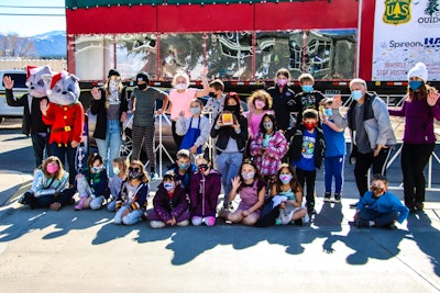 Another group of children were able to see the tree in Salinda, Colorado, on Nov. 13. (Photo by James Edward Mills)