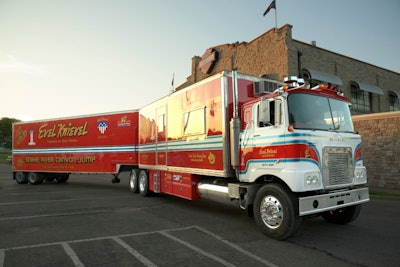 Evel Knievel's restored 1974 Mack FS700L cabover