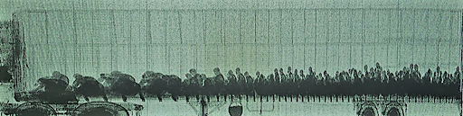 x-ray image of refrigerated trailer filled with 150 people