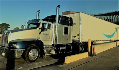 ammex llc truck at loading dock