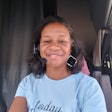 Meet Kenyette Godhigh-Bell, shown here behind the wheel of her 2017 Freightliner Cascadia — you heard that right — Godhigh-Bell is a company driver no more.