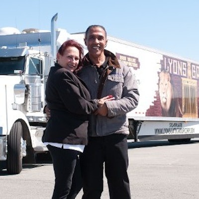 Lyons Gate Group owner-operator Jose Williams with Lucille Torres