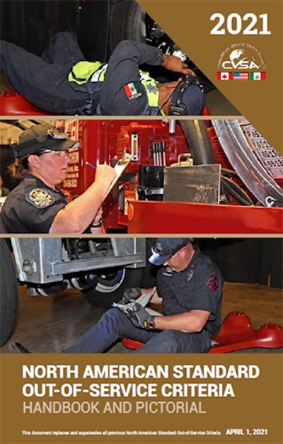 Print and e-book versions of 2021 handbook are available for $47 for non-CVSA members and $37 for members. French/Spanish-language versions are also available. A smartphone application reflecting the most recent criteria will be updated next month, CVSA said.