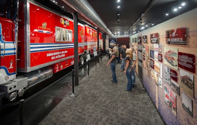 Part of the display of Evel Knievel's rig in Big Red Hall