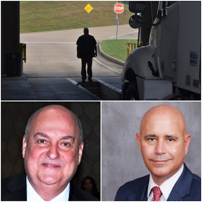 Christopher Haney (pictured, left), currently director of safety and HR for 130-truck Payne Trucking of Fredericksburg, Virginia, has done just about everything in his trucking career, which followed air traffic control for the U.S. Marine Corps and management roles in the resort industry. Over two decades in trucking, he's been a company driver, driver trainer, owner-operator, small fleet owner, every position there is within the safety department, risk management, claims, human resources, and legal. He's active in state and national associations and, when it comes to DataQs, is proud of a 100% record of success (so far, pending a couple reviews outstanding). Chris Turner (right), a former Kansas Highway Patrol Captain, is the Director of Enforcement Data and Judicial Outreach for the Commercial Vehicle Safety Alliance. Chris has testified before the United States Congress, worked on Congressional highway bills, state laws and federal and state administrative regulations. He's also a past president of CVSA, serving as the vice chair of the Programs Initiatives Committee, and Adjudicated Citations Committee.