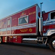 Evel Knievel's Mack truck and trailer after restoration