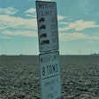 weight limit sign on county/township road