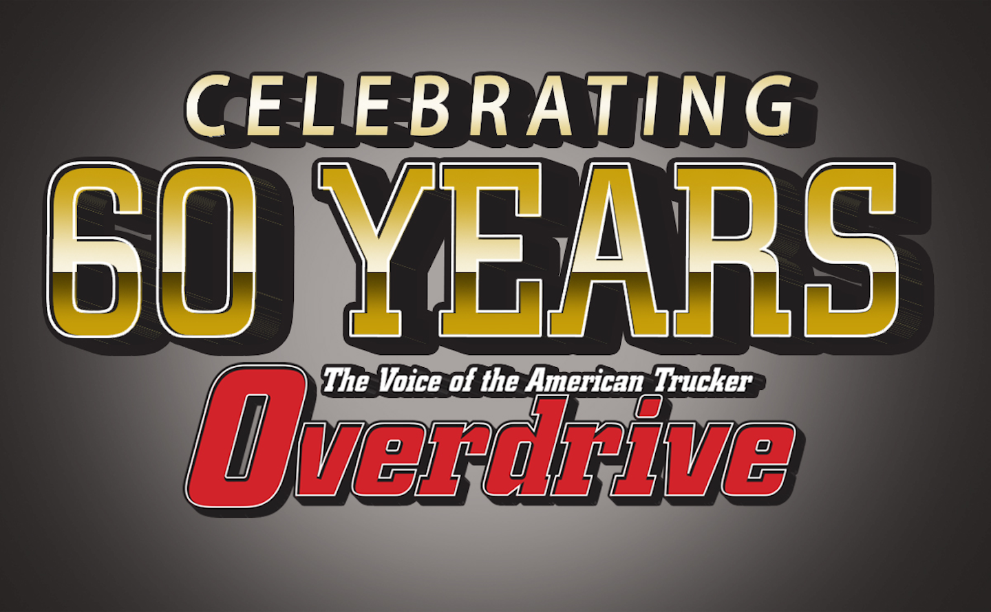 Celebrating 60 Years The Voice of the American Trucker Overdrive logo