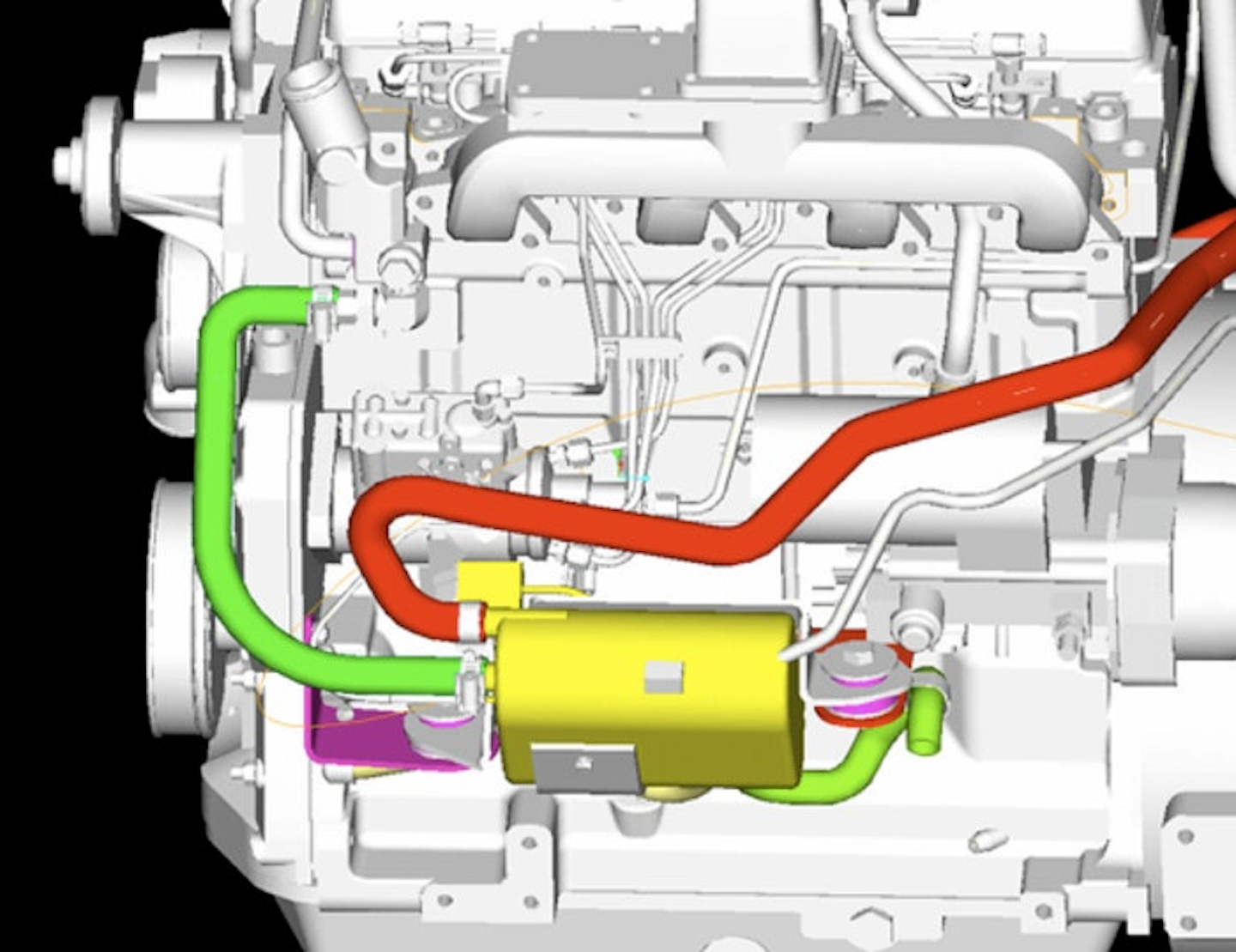 This graphic from Eberspacher shows how a diesel-fueled coolant heater works. By heating the engine and lubricants before cranking, engines will be better protected and produce fewer emissions — thus sending less particulate matter into the DPF.