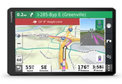Garmin's dēzl OTR1000 GPS truck navigator
