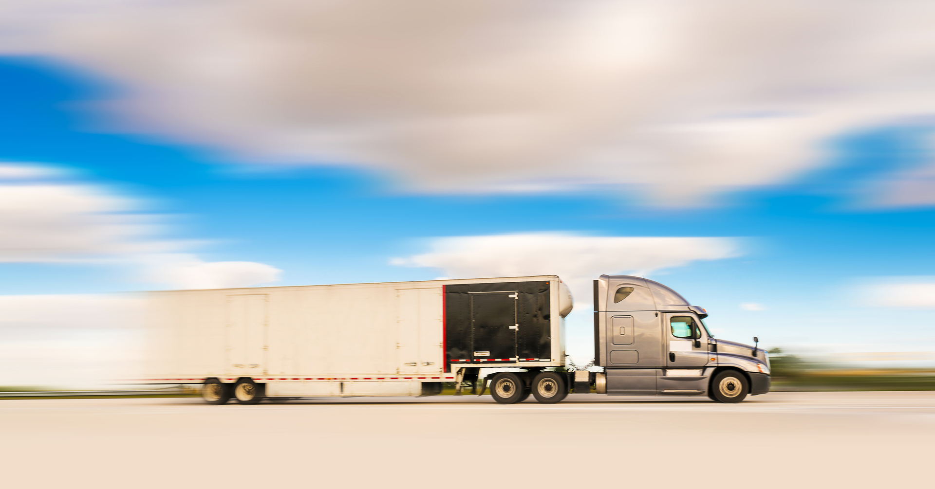 semi truck on the highway