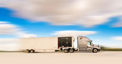 semi truck on the highway