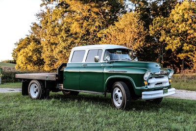 1965 restored green chevy