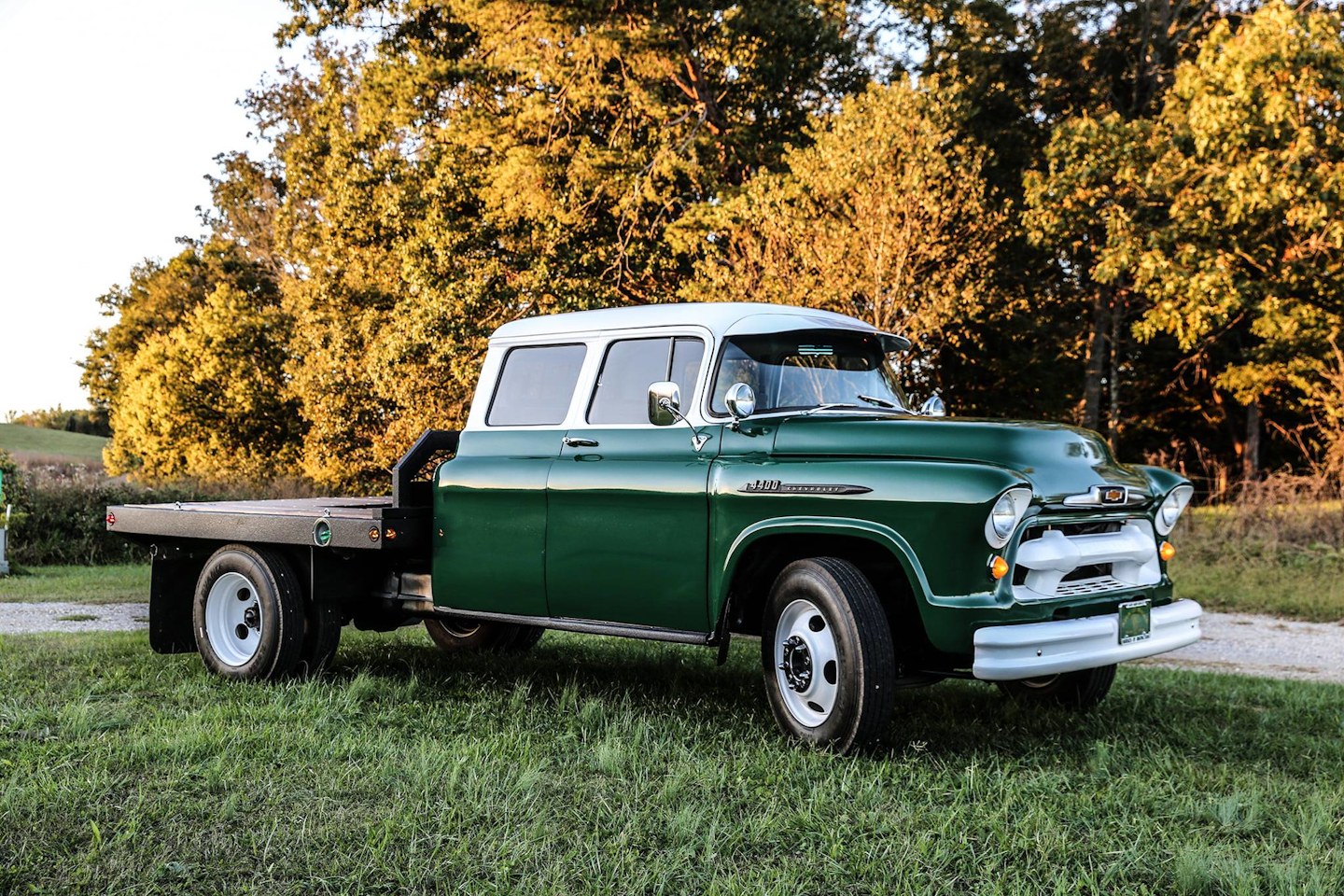 1965 restored green chevy