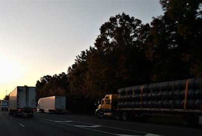 Truckers parked on get-on ramps out of rest areas given a lack of adequate designated space available is an ever-more-common sight on the highways today.