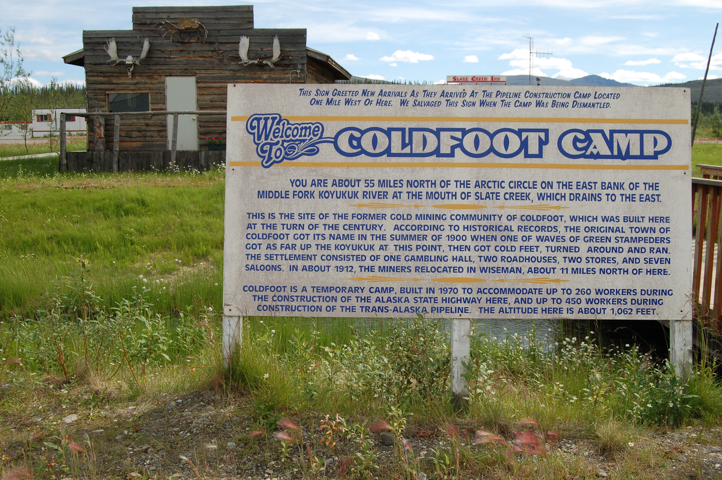 coldfroot camp sign